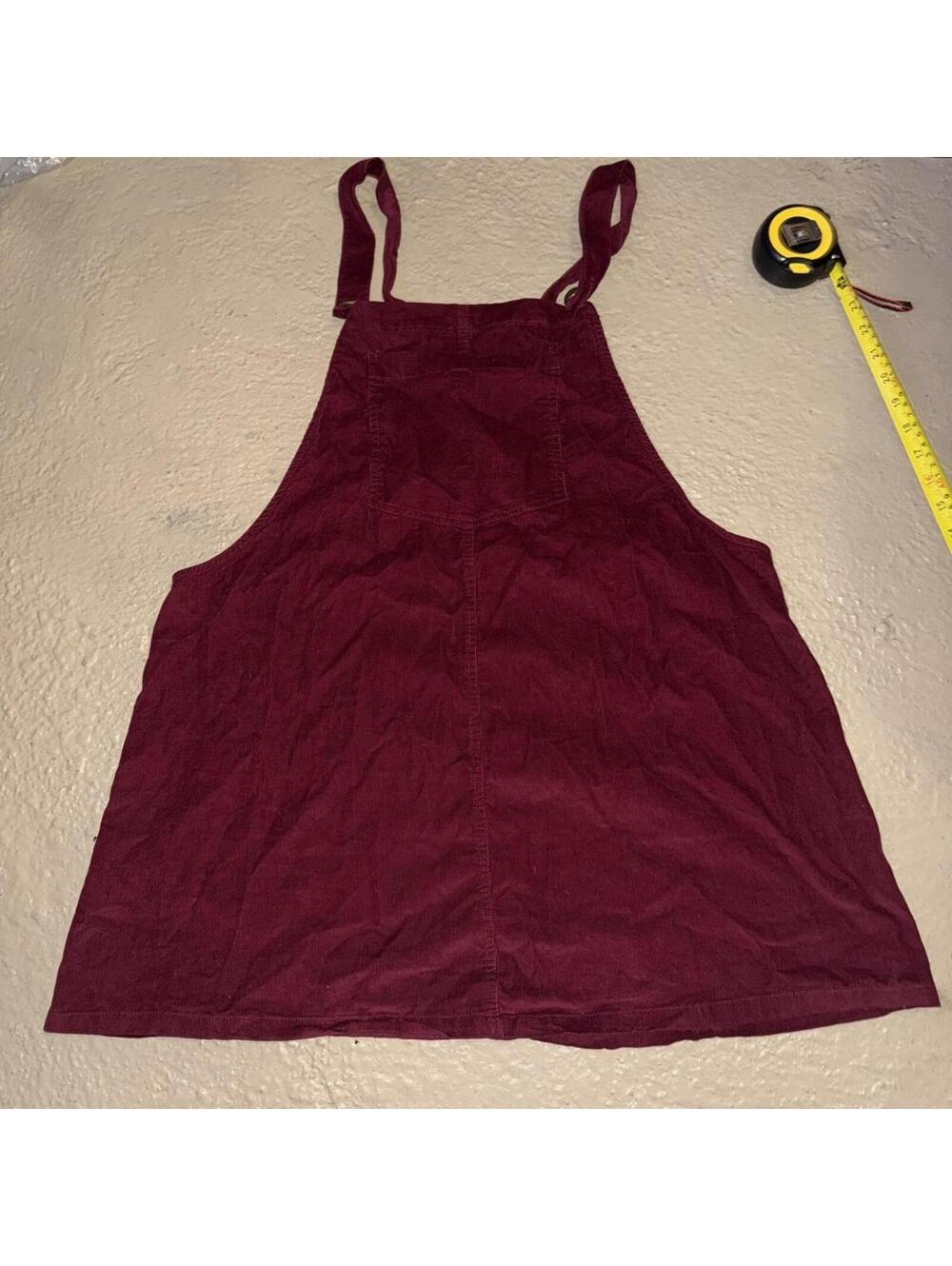 Xhilaration burgundy corduroy overalls with adjustable straps